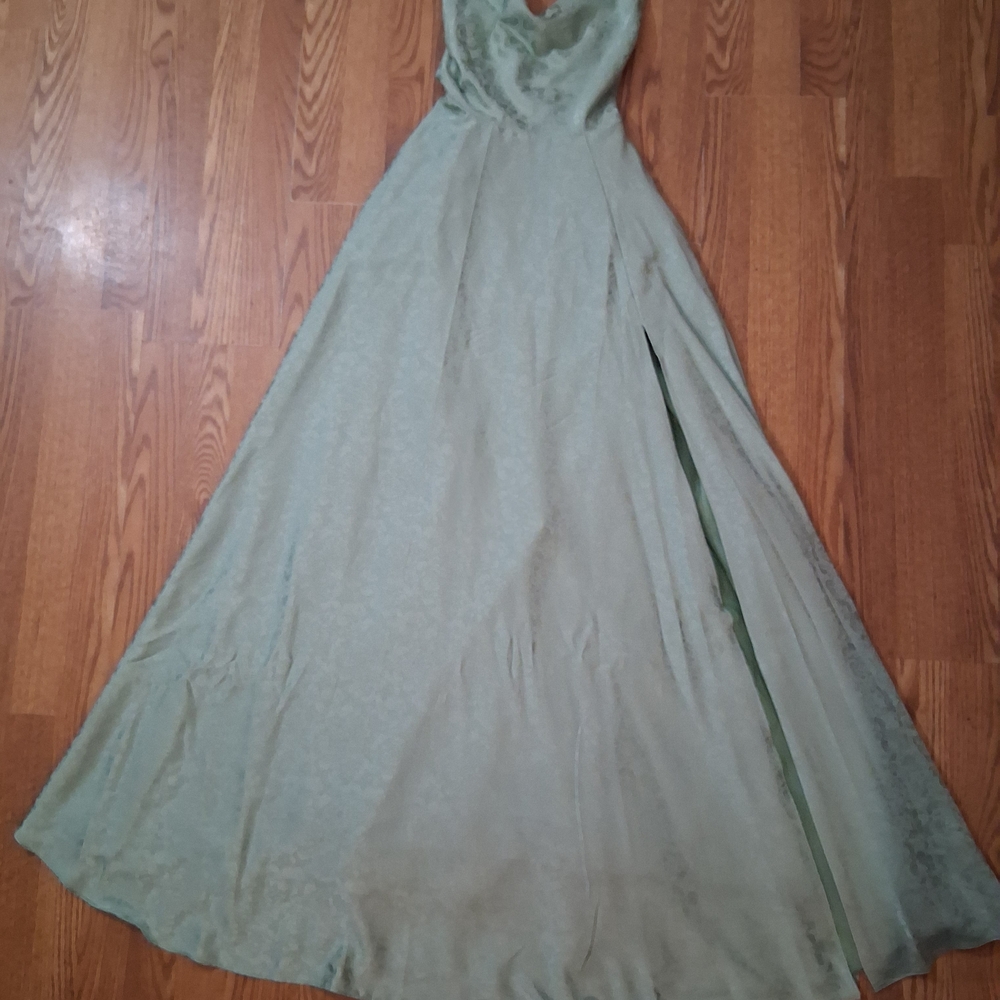 B Darlin Sage Green Maxi Dress